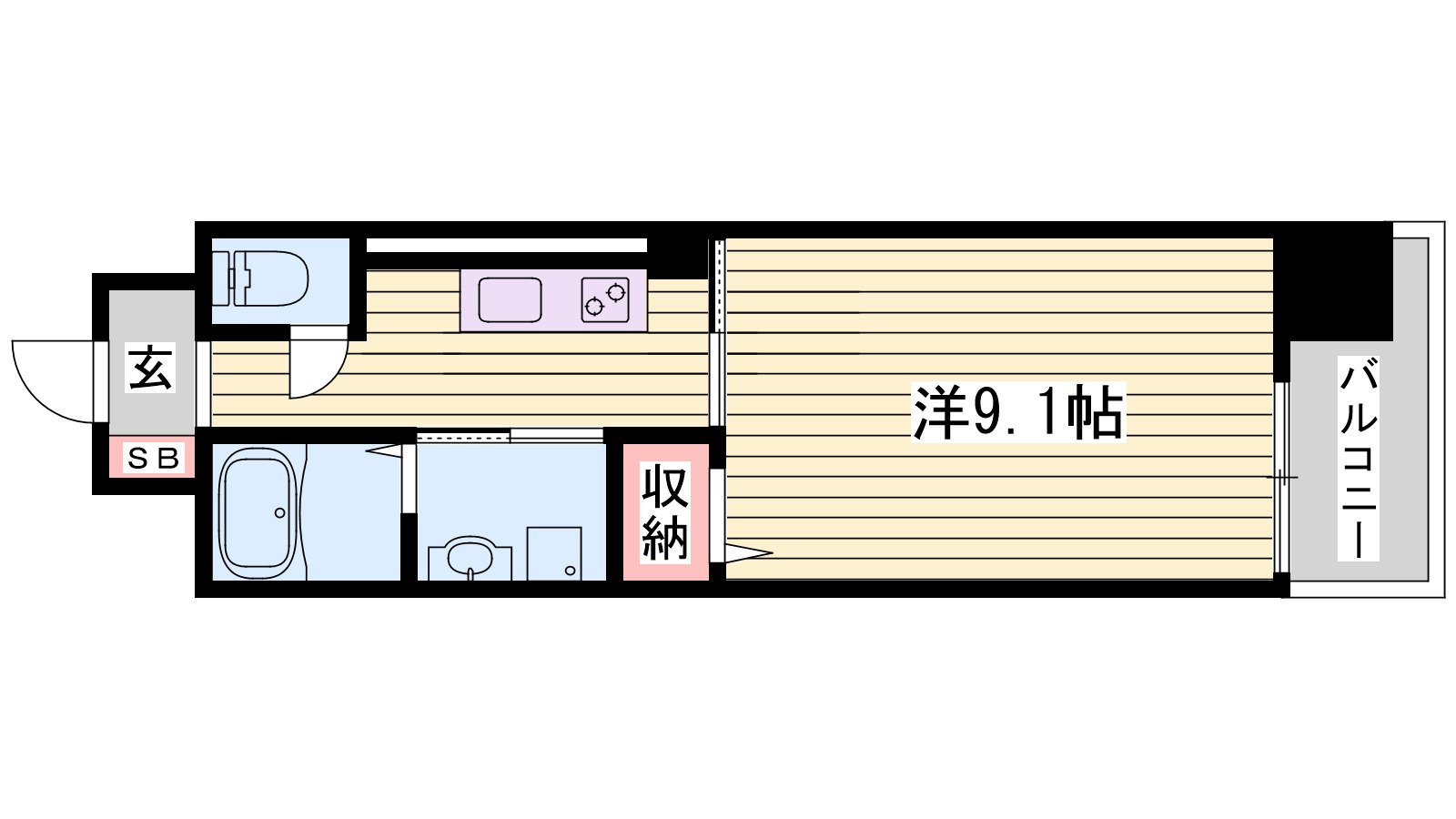 クレール姫路の間取り