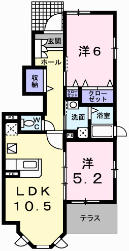 クール・ヴィヴァーチェＣの間取り