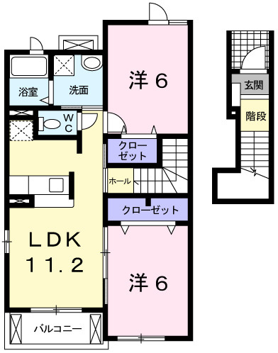 ヒルサイド緑ヶ丘Ｃの間取り