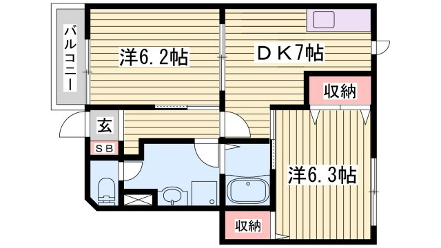 エスポワールメゾンの間取り