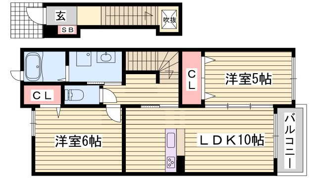ヒルサイド緑ヶ丘Ａの間取り