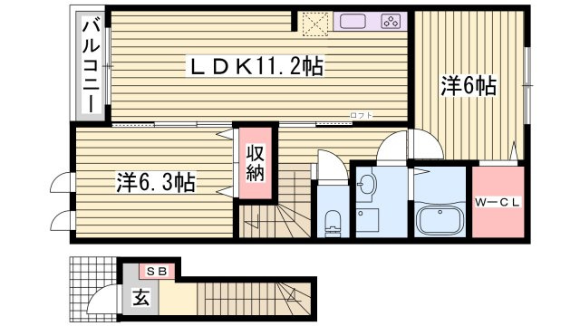 モンシェリー御立Ａの間取り