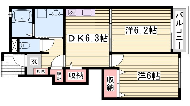 シン．シン．ハウスＣの間取り