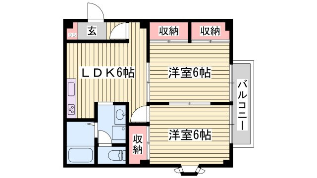 レジデンス北新在家の間取り