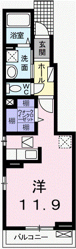 アバンツァート玉手Ⅰの間取り