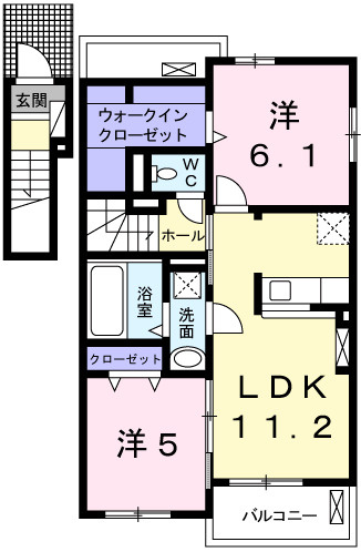 エスペランサ天神Ⅳの間取り