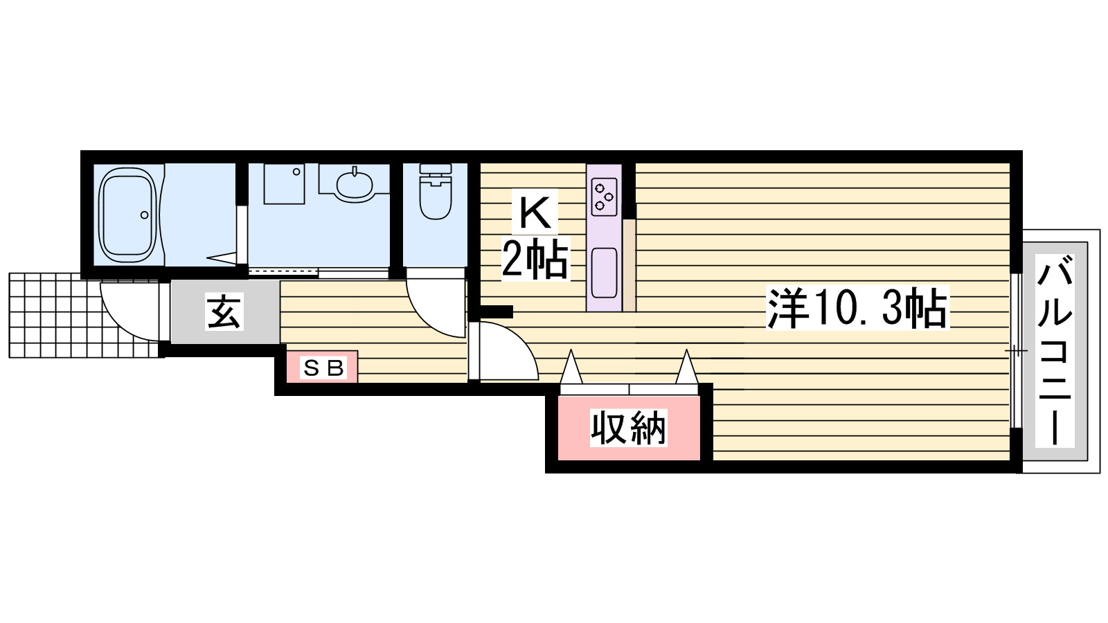 リジュール南条の間取り