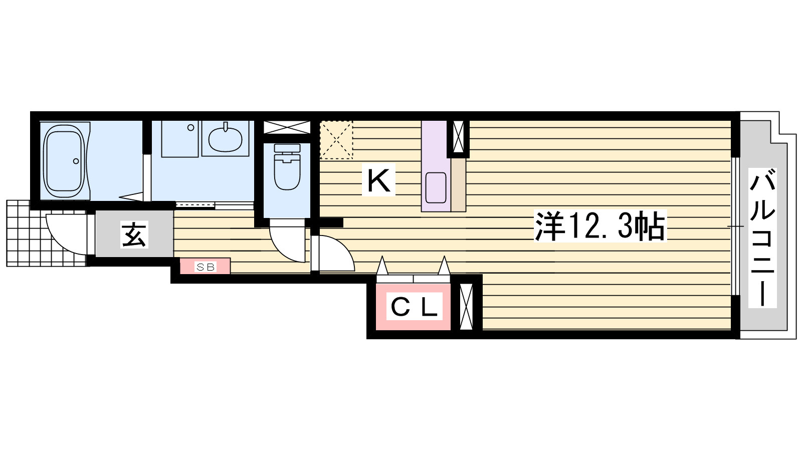 ワイズ　コンブリオⅣの間取り