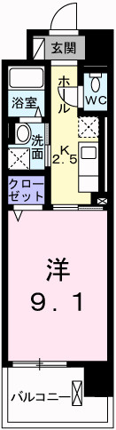ポーシェガーデン２の間取り