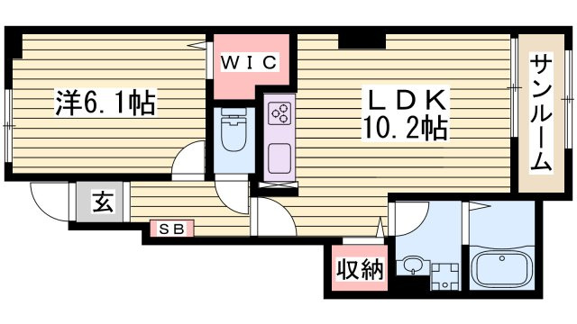 エスポアール姫路東の間取り