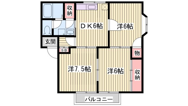 ハイツ渚の間取り