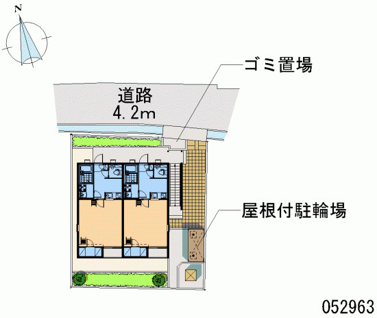 レオネクストハイツ西田の区画図