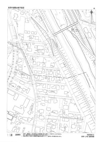 長岡市猫興野144-2、145-2土地の地図