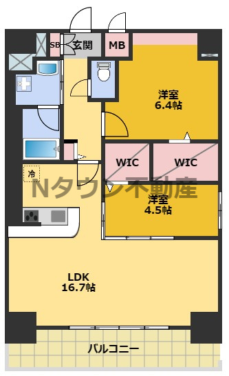 【間取り】 | パークゲート栄白川 | 間取りです。