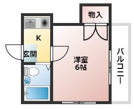 レオパレス西浜第2の間取り
