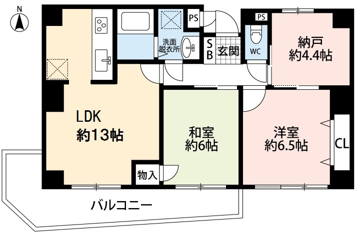 ロイヤルレインボー小木の間取り|2023年6月リフォーム済