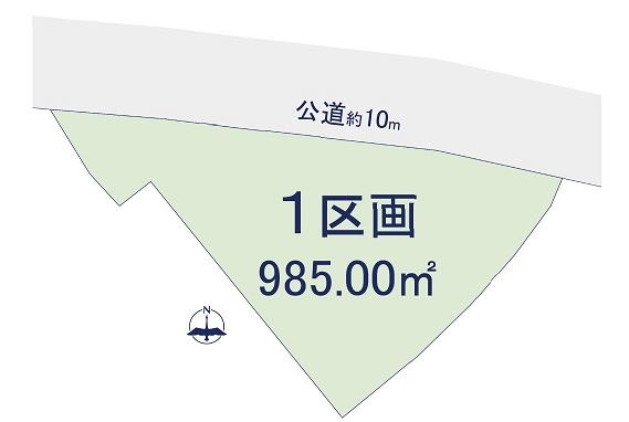 【土地】桶川市小針領家売地の土地図|土地図です
広々297坪