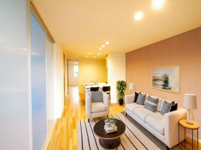 サニーレジデンスの居間・リビング|CGで家具等を配置したもので家具等は含まれません