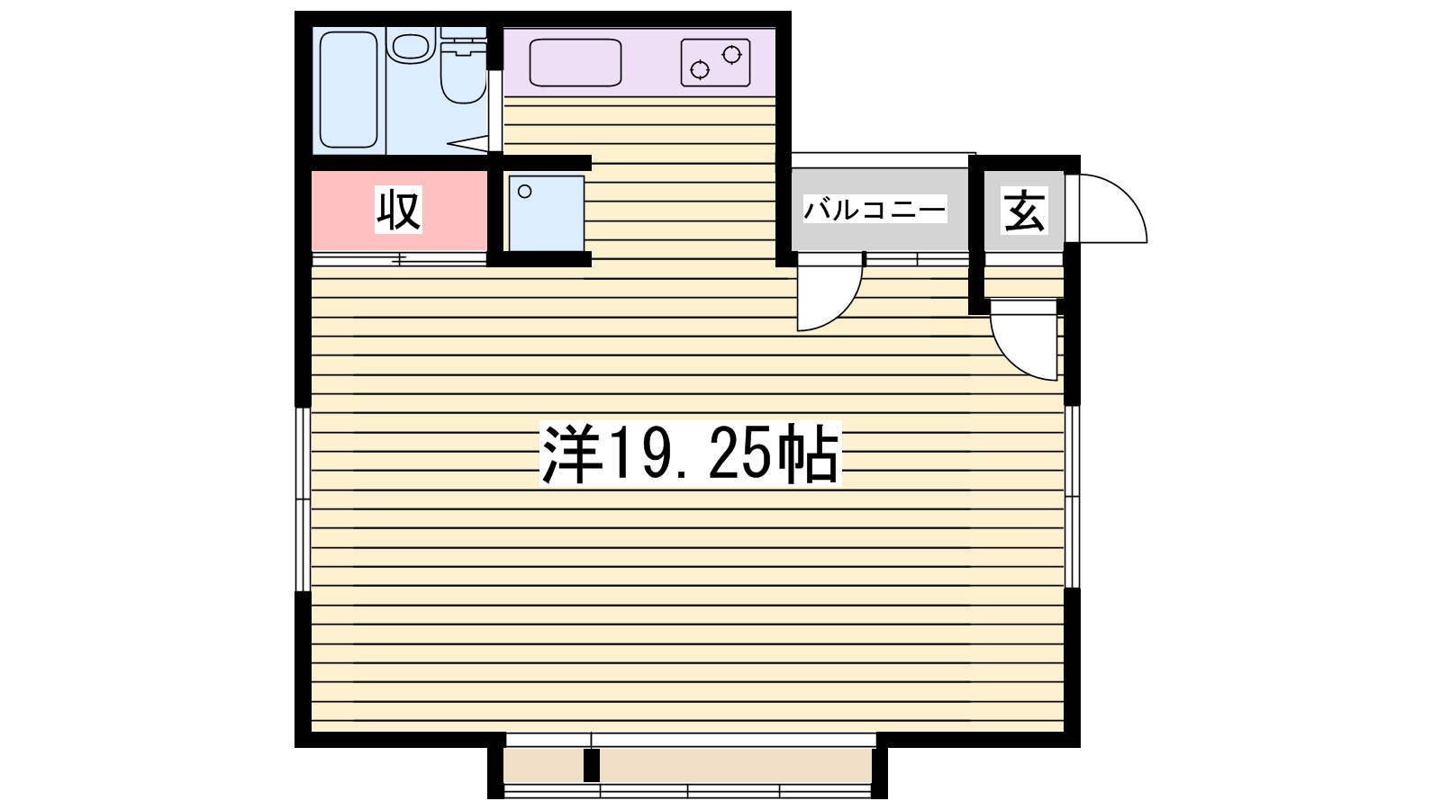 大昌ハイツの間取り