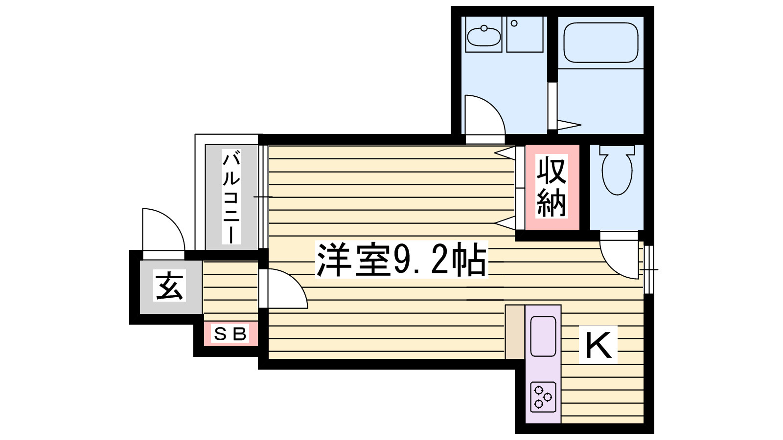 シティシングルの間取り