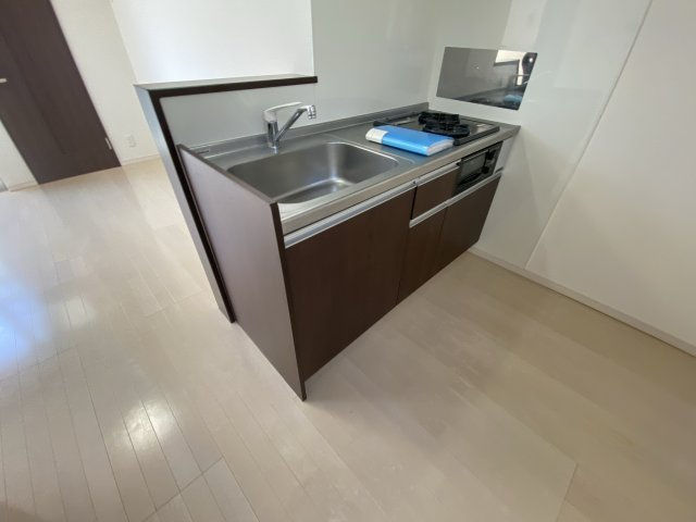 シティシングルのキッチン