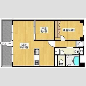 魚崎コーポの間取り