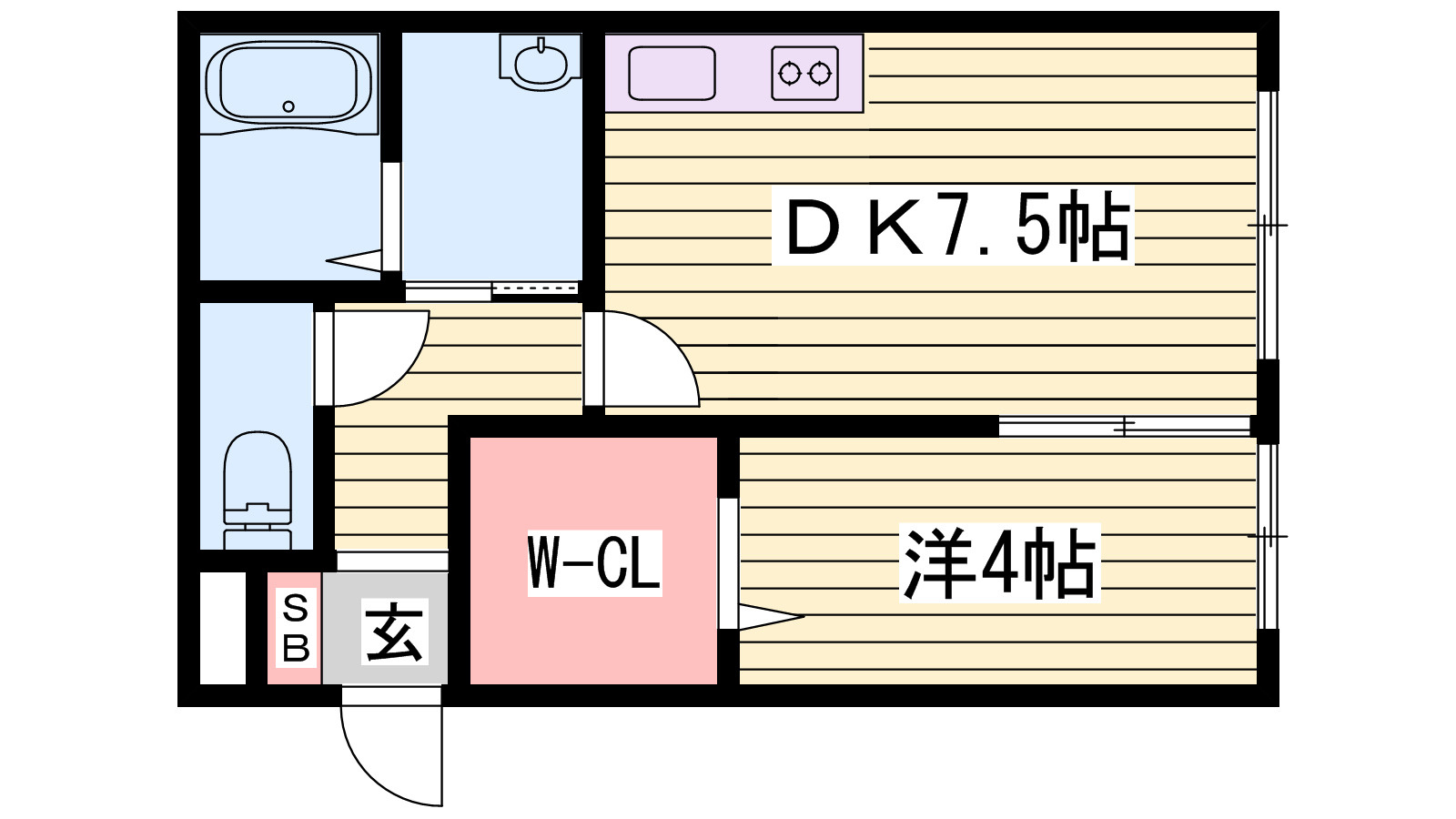 ララしらはまの間取り