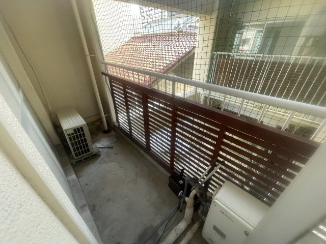 船場スカイハイツのバルコニー
