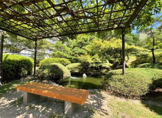 【その他共用部分】 | 敷地内には美しく剪定された植栽が多くあり、四季折々の花が楽しめる緑の豊かな住環境です。棟と棟の間には芝生などがあり、ゆとりをもって配置されています。