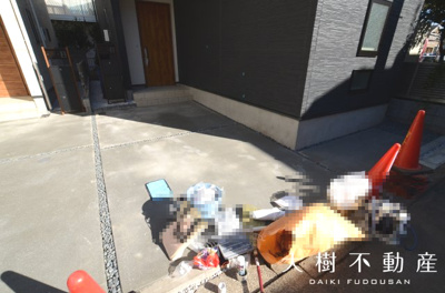 【駐車場】 | 海老名市国分北1丁目  新築戸建て　全２棟 　【仲介手数料無料】