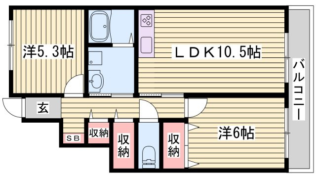 クレアコートの間取り