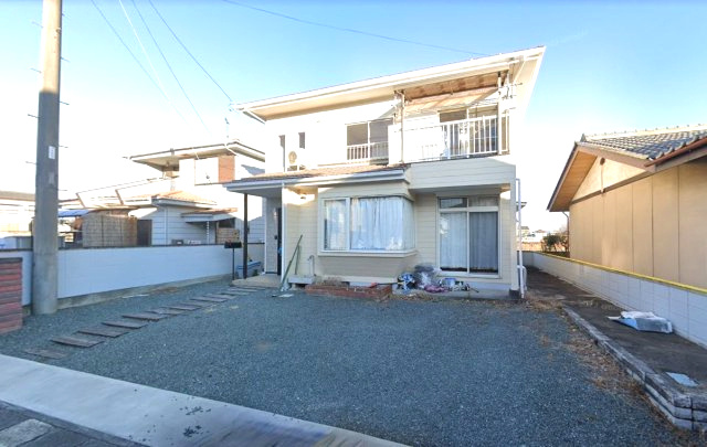 藤岡市中栗須　中古1350の前面道路含む現地写真