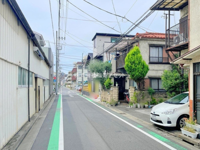 【前面道路含む現地写真】 | 葛飾区立石３丁目　新築戸建て　全２棟