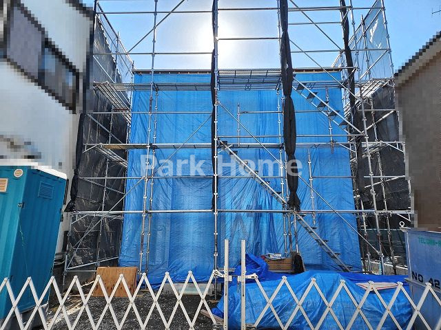 高知市相模町 ① 新築戸建ての外観|2023.11月下旬：建築中