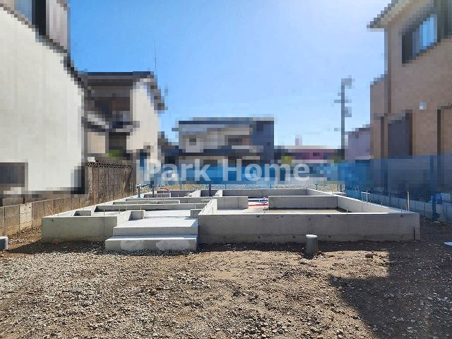 高知市相模町 ① 新築戸建ての外観|2023.11月：基礎工事中