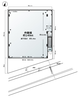 【間取り】 | 神戸南本町通貸工場・事務所 | １階