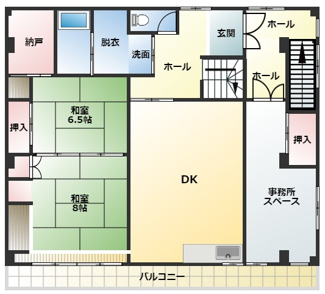 【間取り】 | 神戸南本町通貸工場・事務所 | 2階