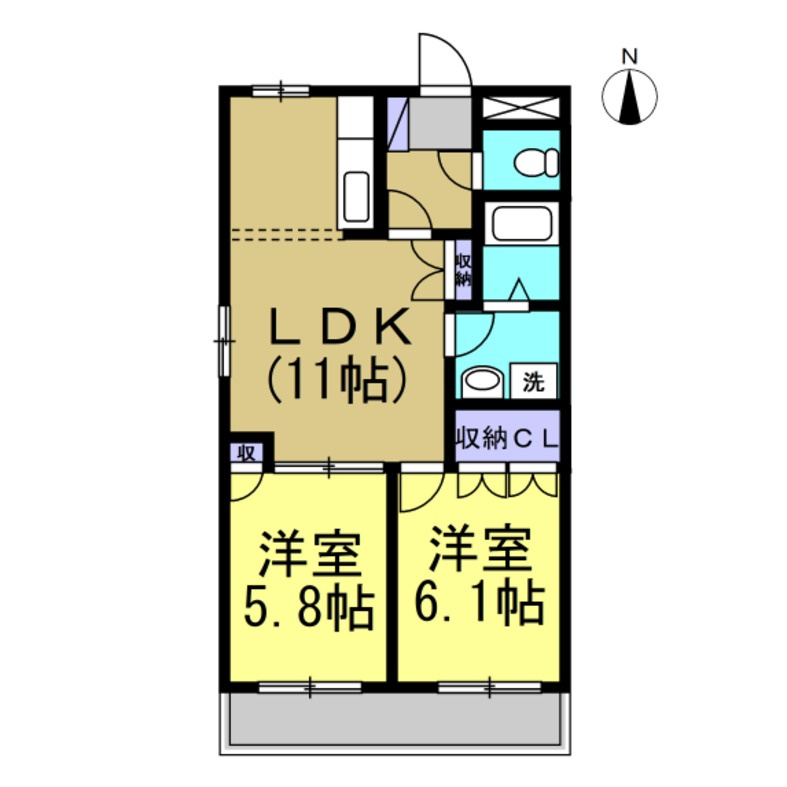 サンフォレスト星崎Ⅱの間取り