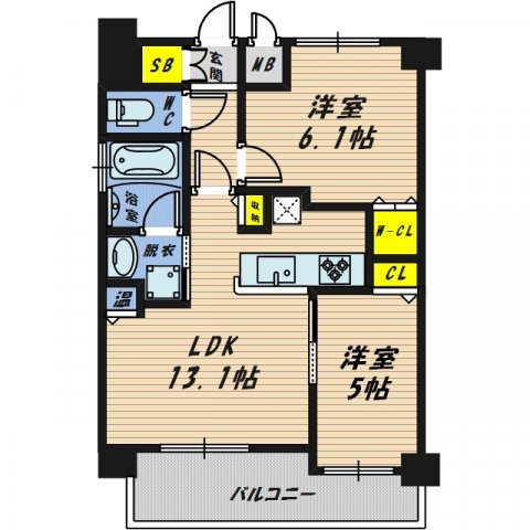 【間取り】 | グラマシー京橋（旧エコロジー京橋レジデンス）