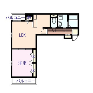 【間取り】 | ブランドール久米田Ⅴ