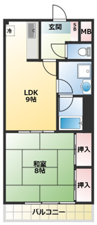 【間取り】 | ウェルネス桃山