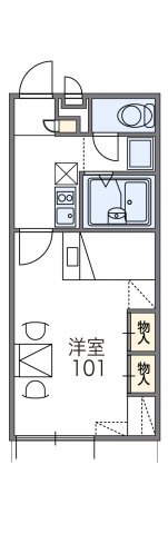レオパレス太子小山の間取り|代表的な間取のため実際の間取とは異なる場合があります