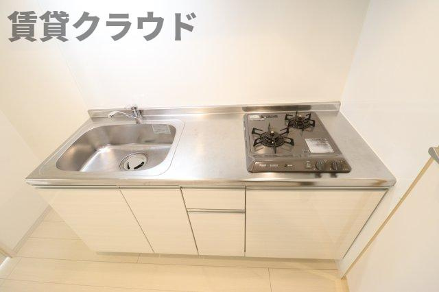 リブリ・ガーデンプレイスのキッチン|コンパクトなキッチンで掃除もラクラク