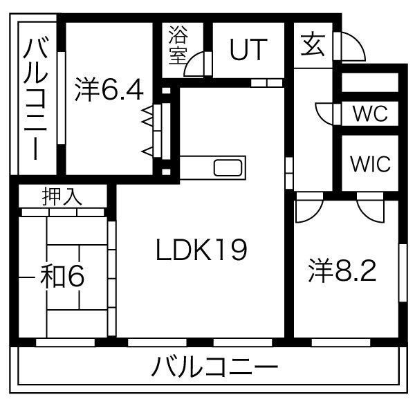 ハッピーコート飾磨の間取り