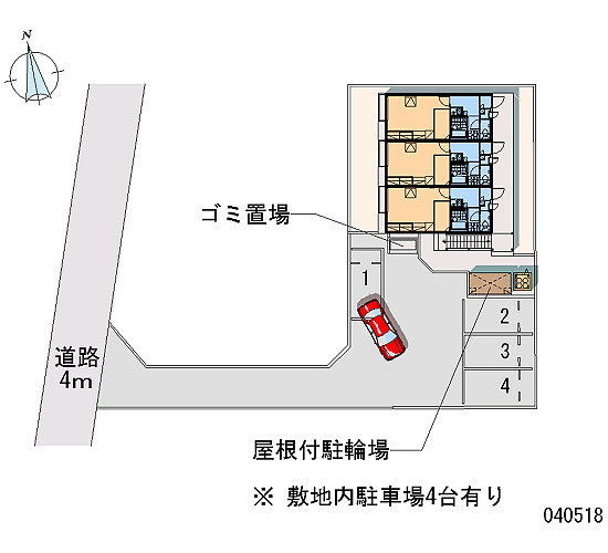 レオパレスSTⅡの駐車場|画像4