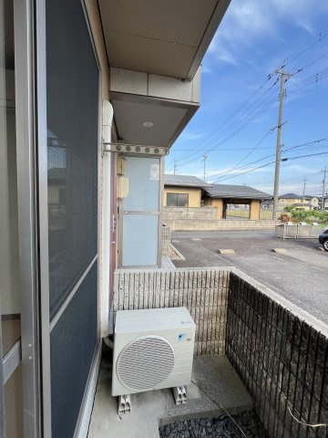 シャーメゾン大山A棟のバルコニー