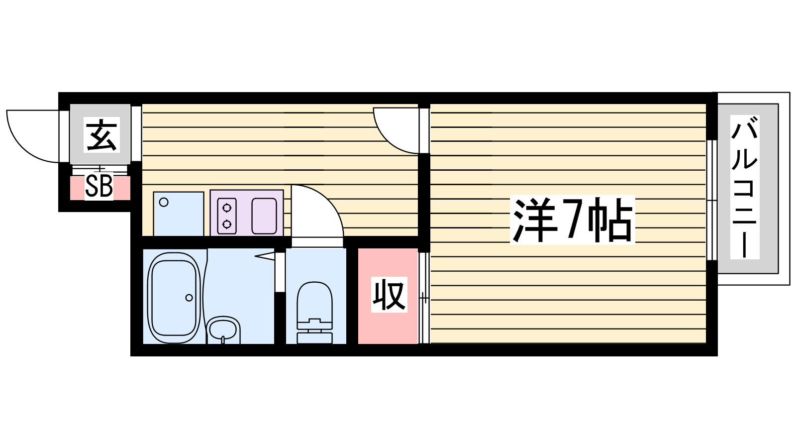 アーバンフラッツＫの間取り