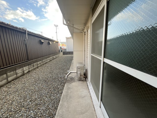 Uグレース飾磨のバルコニー