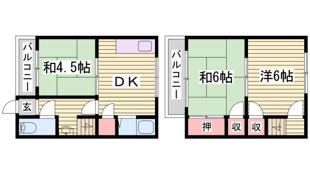 辻井テラスハウスの間取り