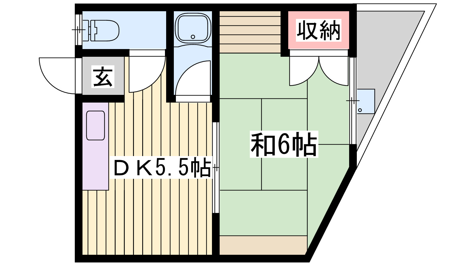 東口ハイツの間取り